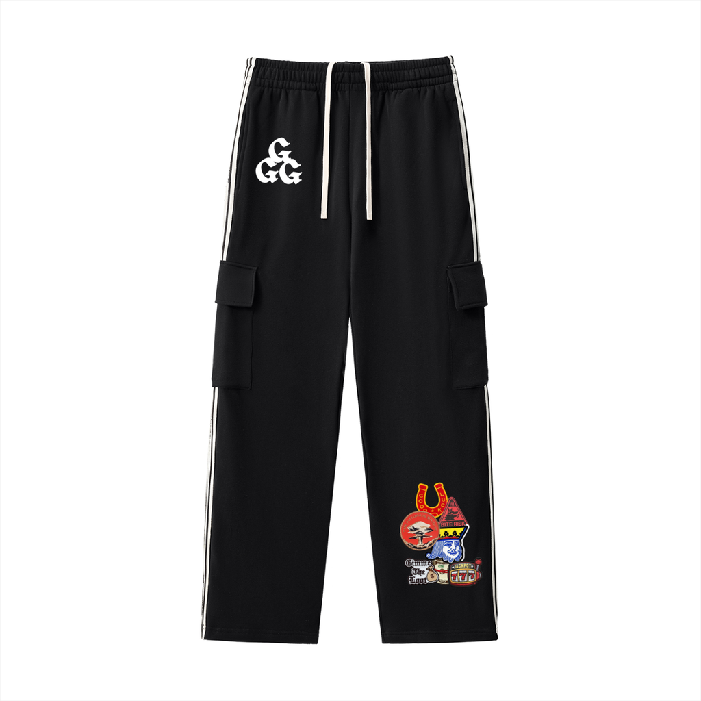Patch Work Print Sweats